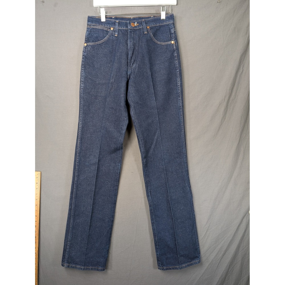 Wrangler 937STR Slim Fit Cowboy Cut Jeans Dark Wash 29x34 Denim Mens